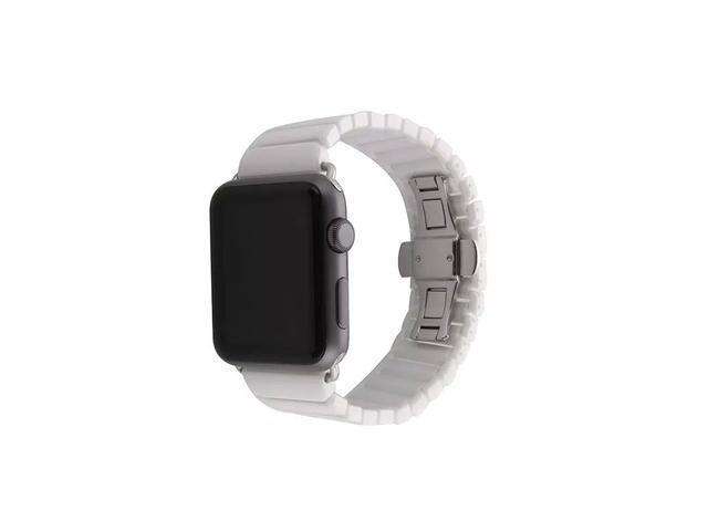 iPM Ceramic Link Band with Butterfly Closure for Apple Watch - 38mm - White